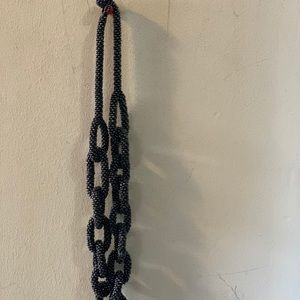 Crochet chain link necklace
